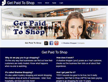 Tablet Screenshot of getpaidtoshop.com.au